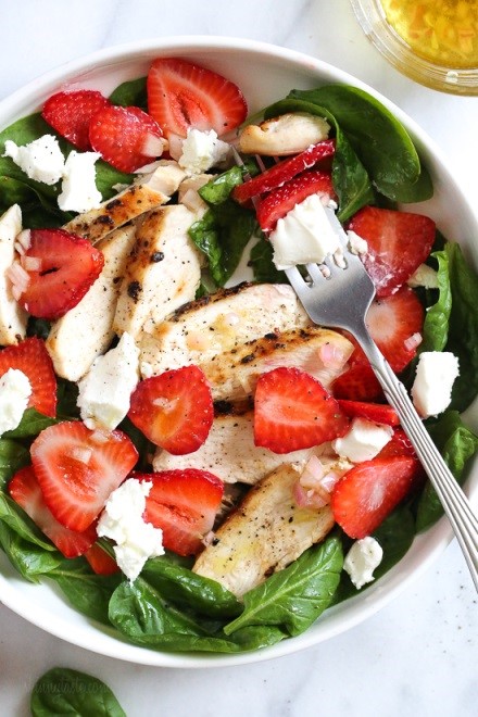 Chicken Salad with Strawberries