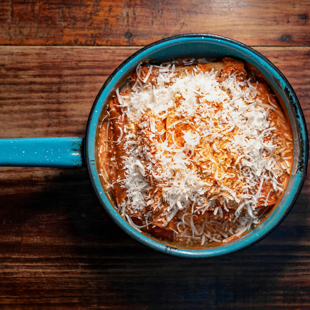 Chicken and Sweet Potato Enchilada Skillet