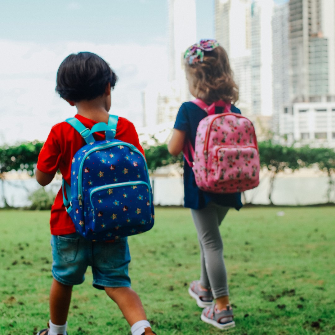 Children With Backpacks