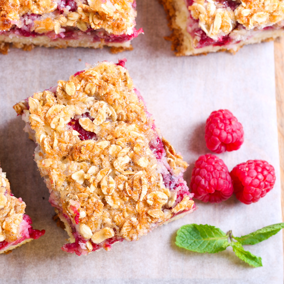 Raspberry Oatmeal Bars 2